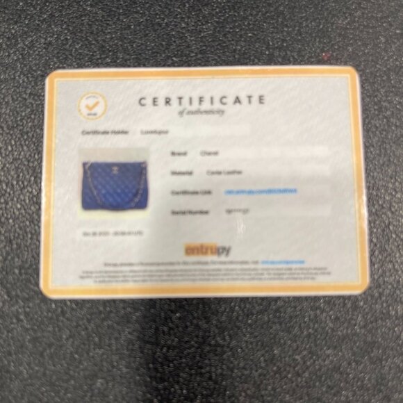 Chanel Caviar Quilted Easy Zip Tote Cobalt (JB1068) - Picture 9 of 11